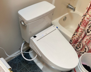 new smart toilet installation