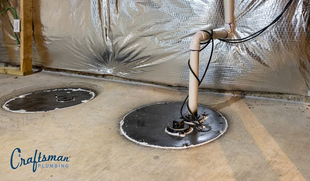 test your sump pumps by putting water into the pit craftsman plumbing