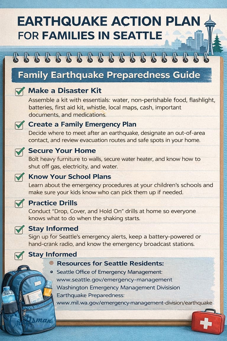 earthquake action plan for families in seattle wa image guide